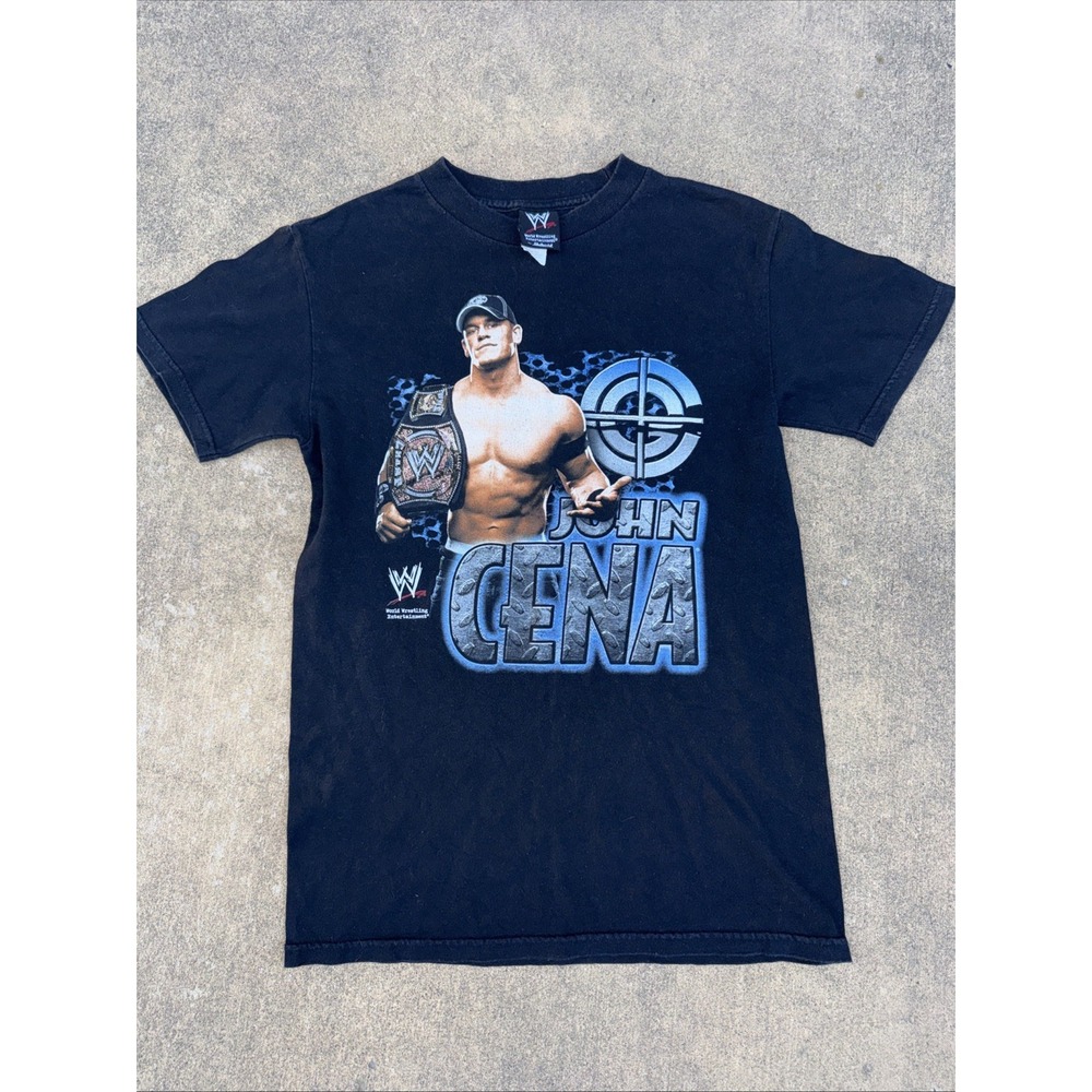 Vintage 2007 JOHN CENA WWE WWF Wrestling T-Shirt Mens Sz S Hybrid TShirt